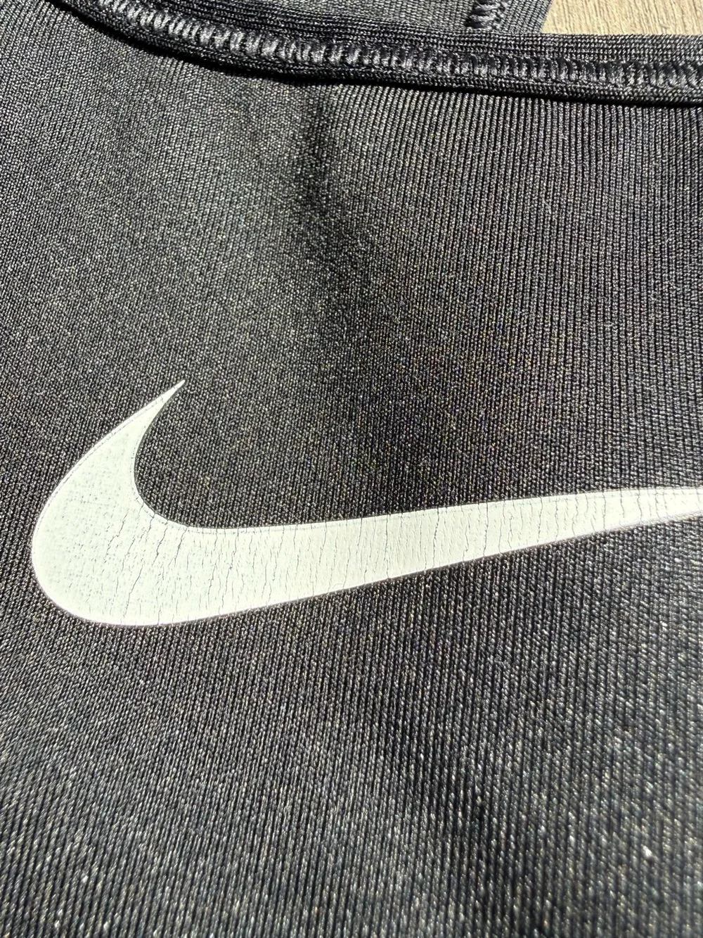 GUC, Nike Black Sports Bra with White Swoosh Racerback